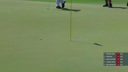 Matt Jones chips in for birdie on No. 8