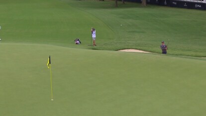 Matt Kuchar Birdies the 8th from the Bunker