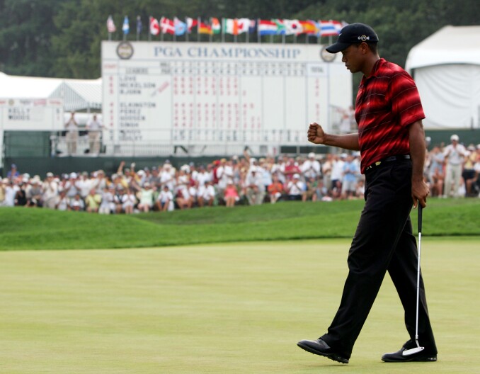 Tiger Woods at the PGA Championship