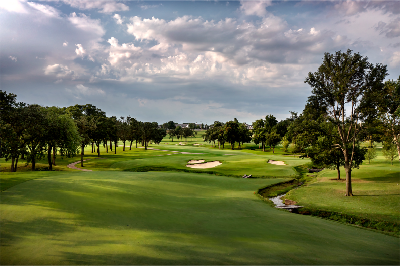 A view from the 17th hole at Southern Hills Country Club