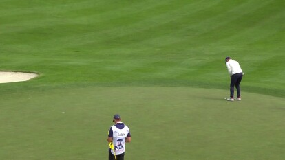 Paul Casey: Long birdie putt on 8