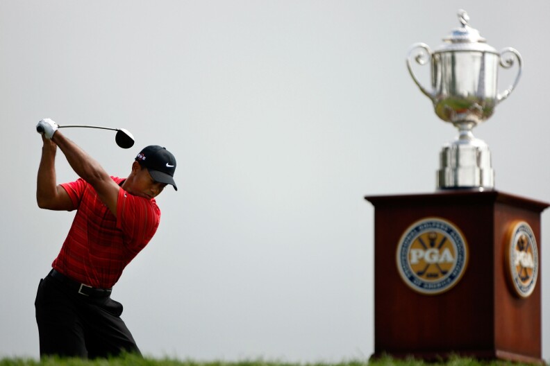 Tiger Woods at the PGA Championship