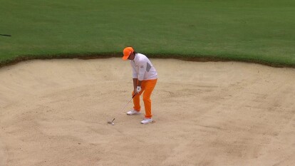 Rickie Fowler One Hop and In for Birdie on No. 11