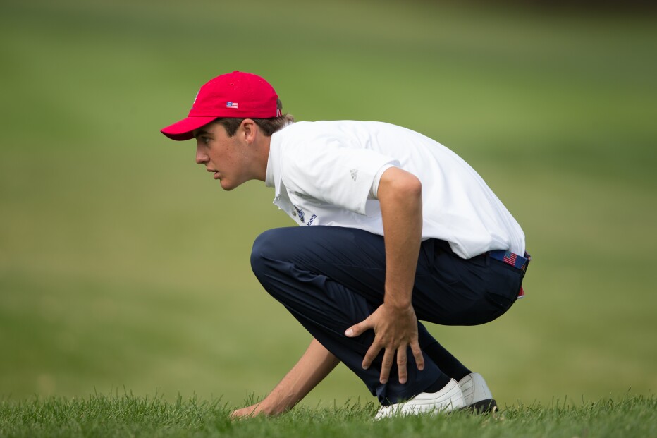 Scottie Scheffler of the U.S. Junior Ryder Cup Team