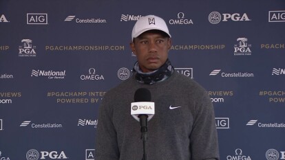 Woods on no fans in a major Championship: "That's an unknown"