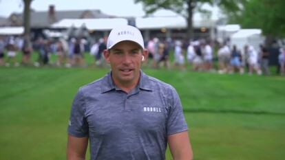 Scott Stallings Walk and Talk on No. 14