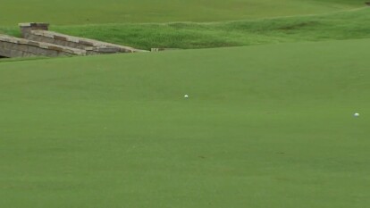 Tiger Woods Tees off on the 10th Hole in Opening Round