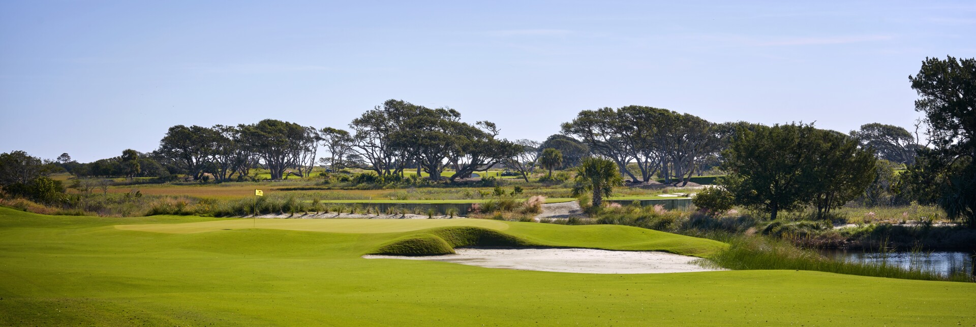 The first hole at the Ocean Course at Kiawah Island Golf Resort