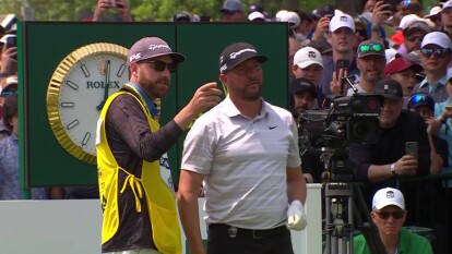 PGA Pro Block Begins Final Round to Raucous Applause