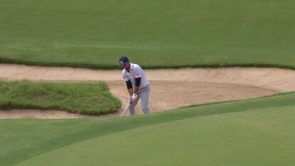 Denny McCarthy Holes out from the Buker for Birdie on 6