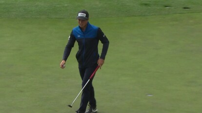 Victor Hovland: Long birdie putt on 11