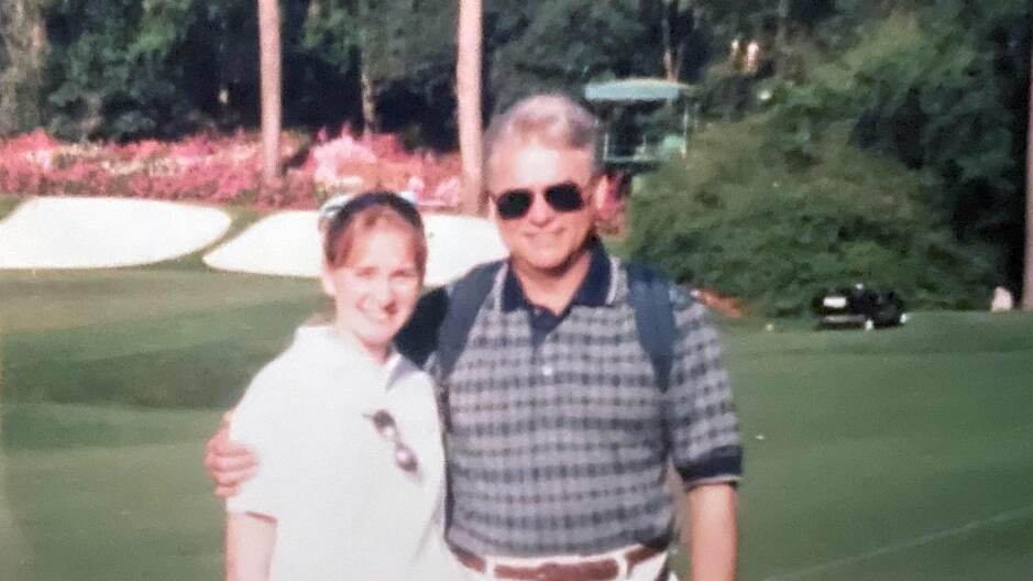 Dad and I at the 1999 Masters