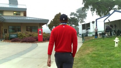 Tiger Woods Arrival