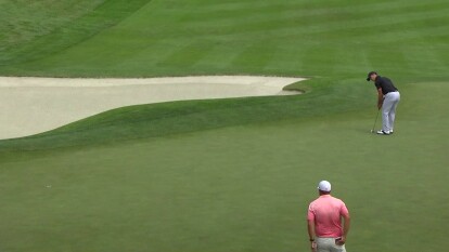 Billy Horschel: Long birdie putt on 15