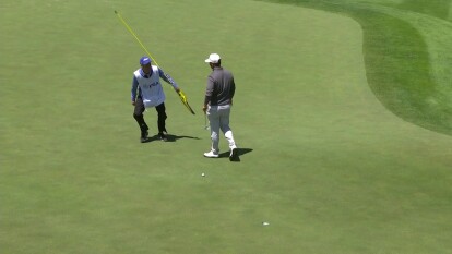 Tom Lewis Birdie on 17