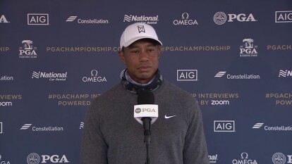 Tiger Woods at the 2020 PGA Championship talks winning