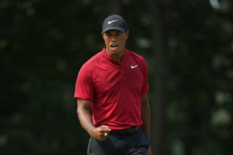 Tiger Woods at the PGA Championship