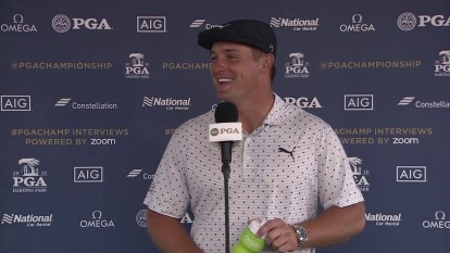 DeChambeau recaps draining 95-foot putt for Saturday 66