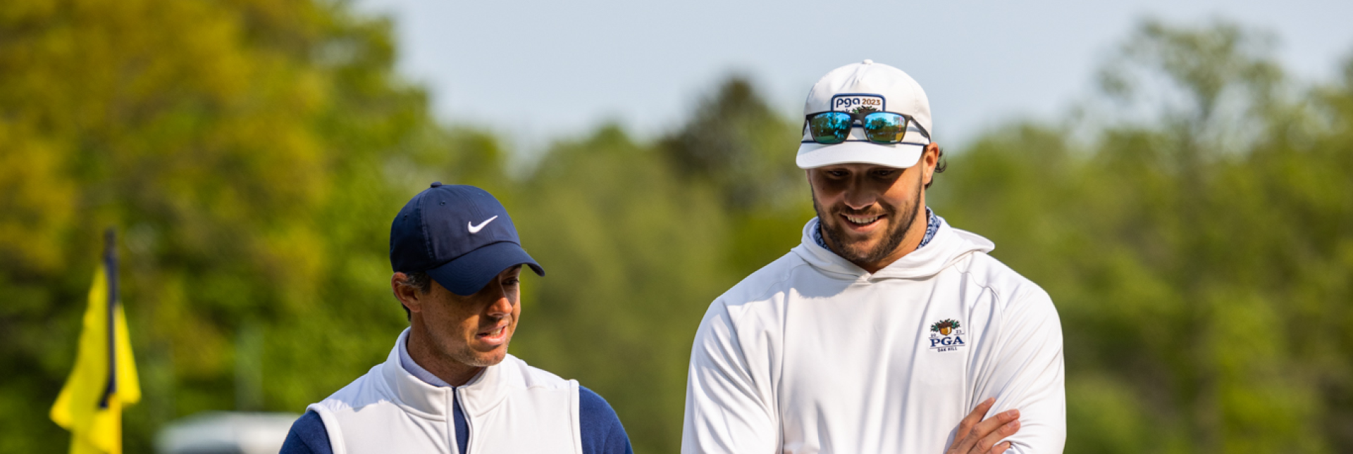 Rory McIlroy and Josh Allen